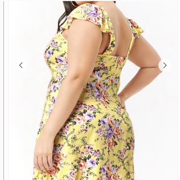 NWT PLUs Forever 21 Floral Dress - Picture 2 of 4